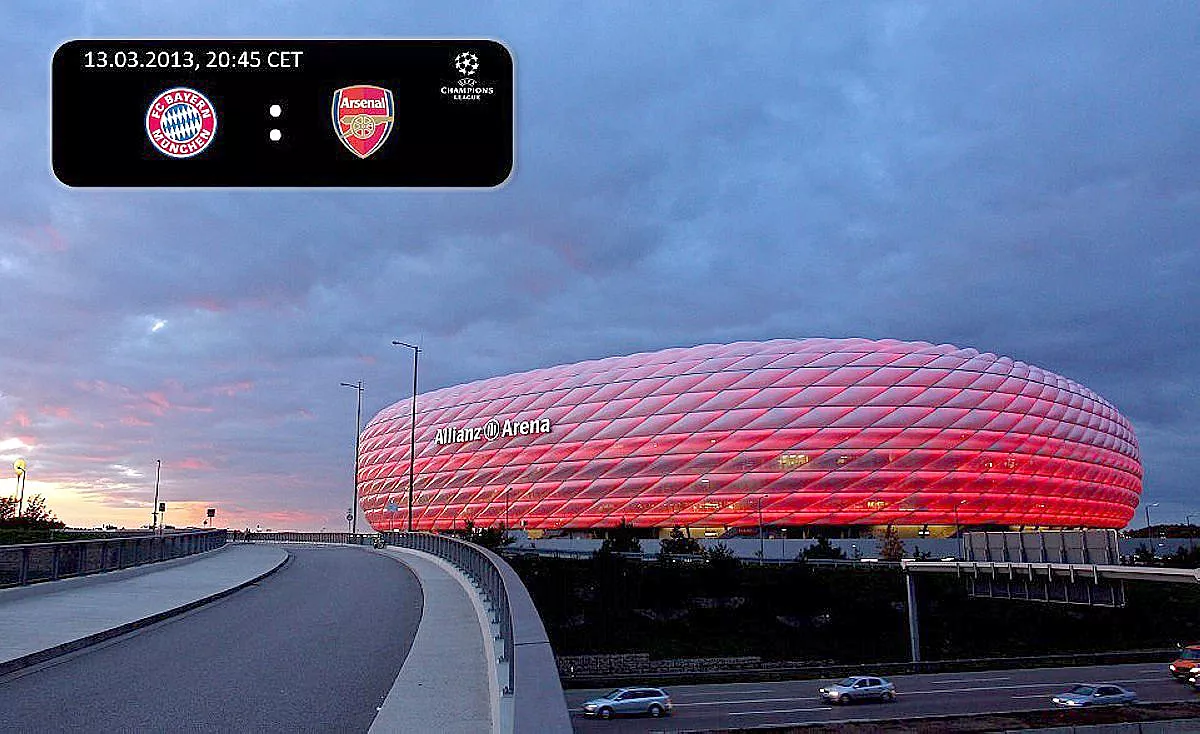 CHAMPIONS LEAGUE: FC BAYERN MÜNCHEN - ARSENAL LONDON