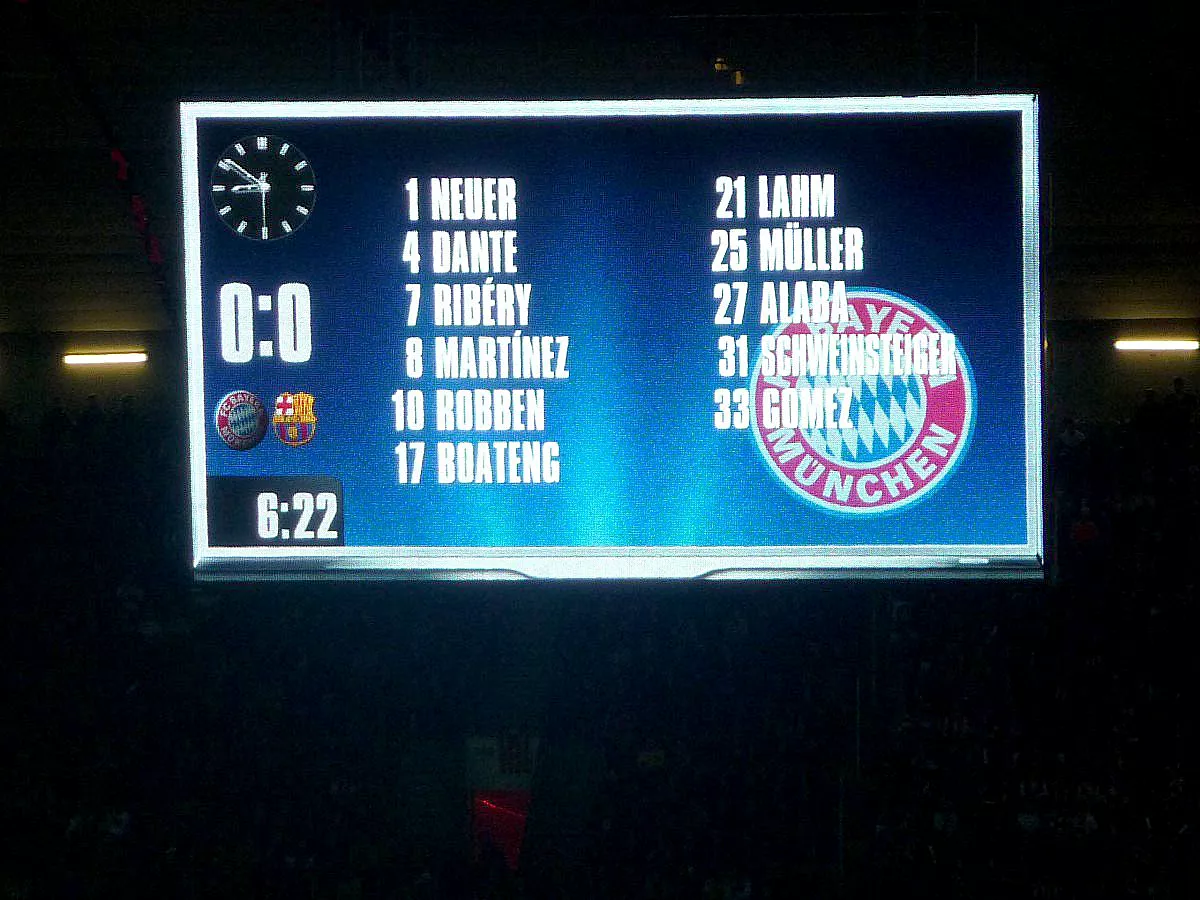 CHAMPIONS LEAQUE: FC BAYERN MÜNCHEN - FC BARCELONA