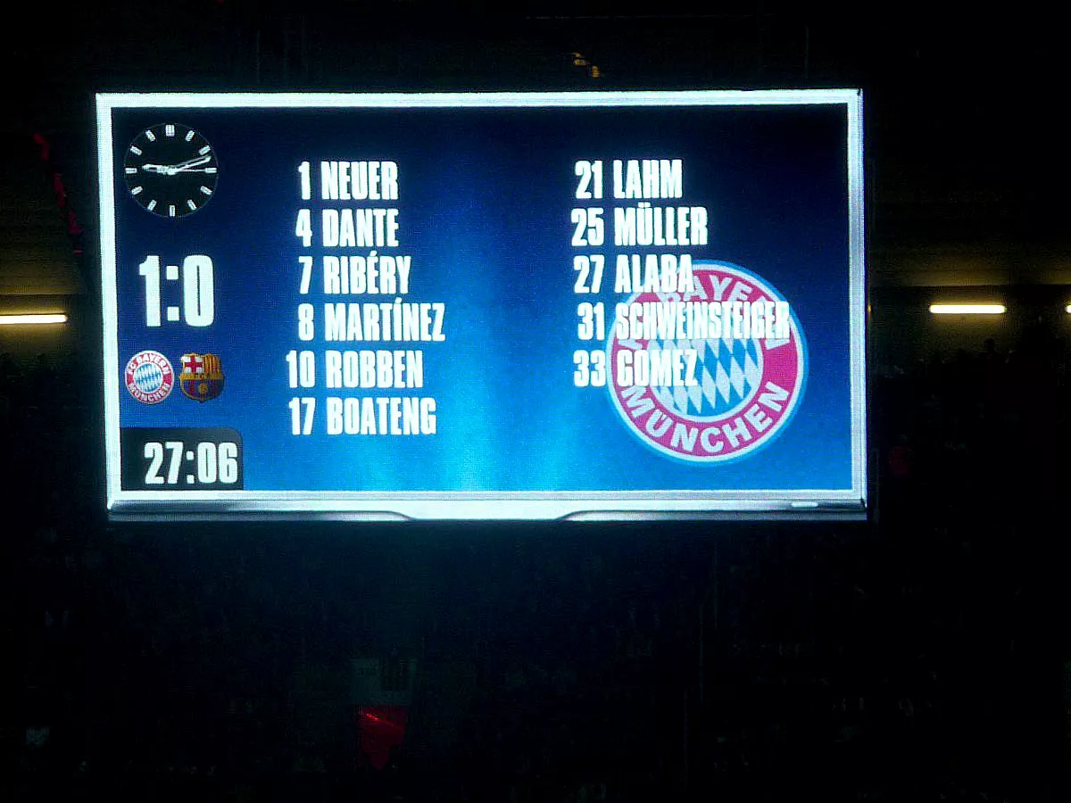 CHAMPIONS LEAQUE: FC BAYERN MÜNCHEN - FC BARCELONA