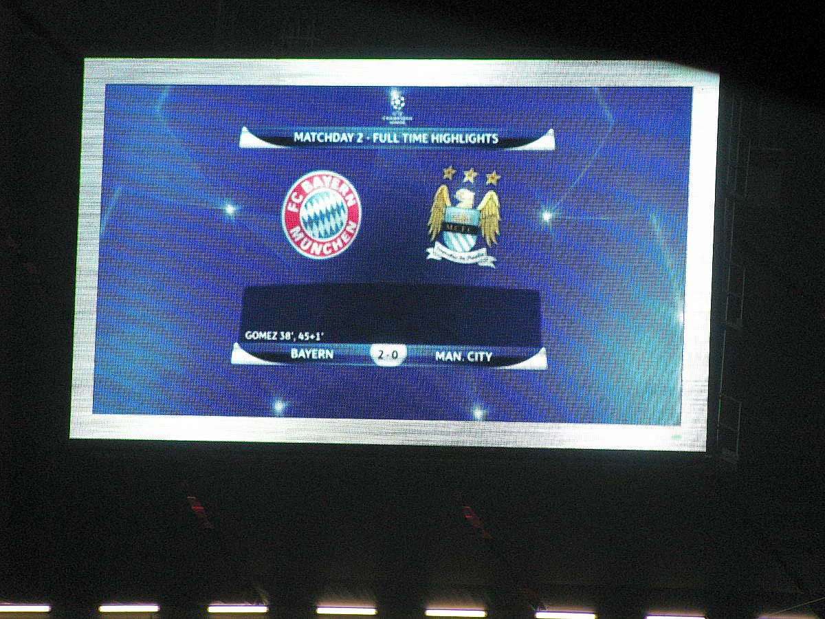 CHAMPIONS LEAQUE: FC BAYERN MÜNCHEN - MANCHESTER CITY