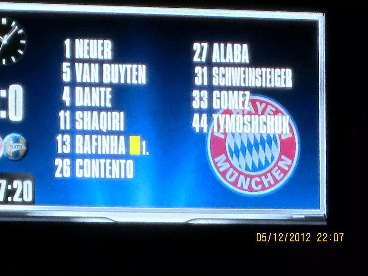 CHAMPIONS LEAQUE: FC BAYERN MÜNCHEN - BATE BORISOV