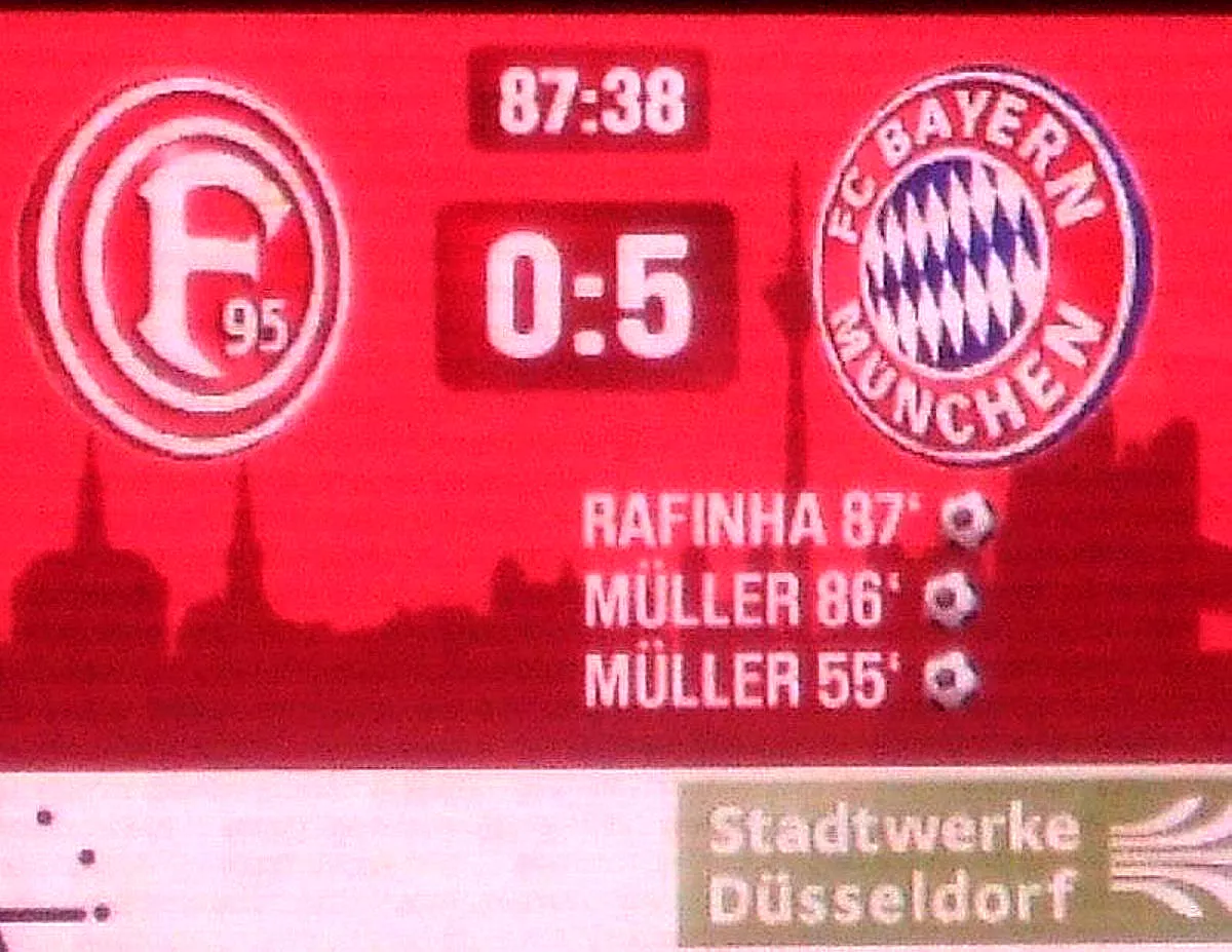 BUNDESLIGA: FORTUNA DÜSSELDORF - FC BAYERN MÜNCHEN